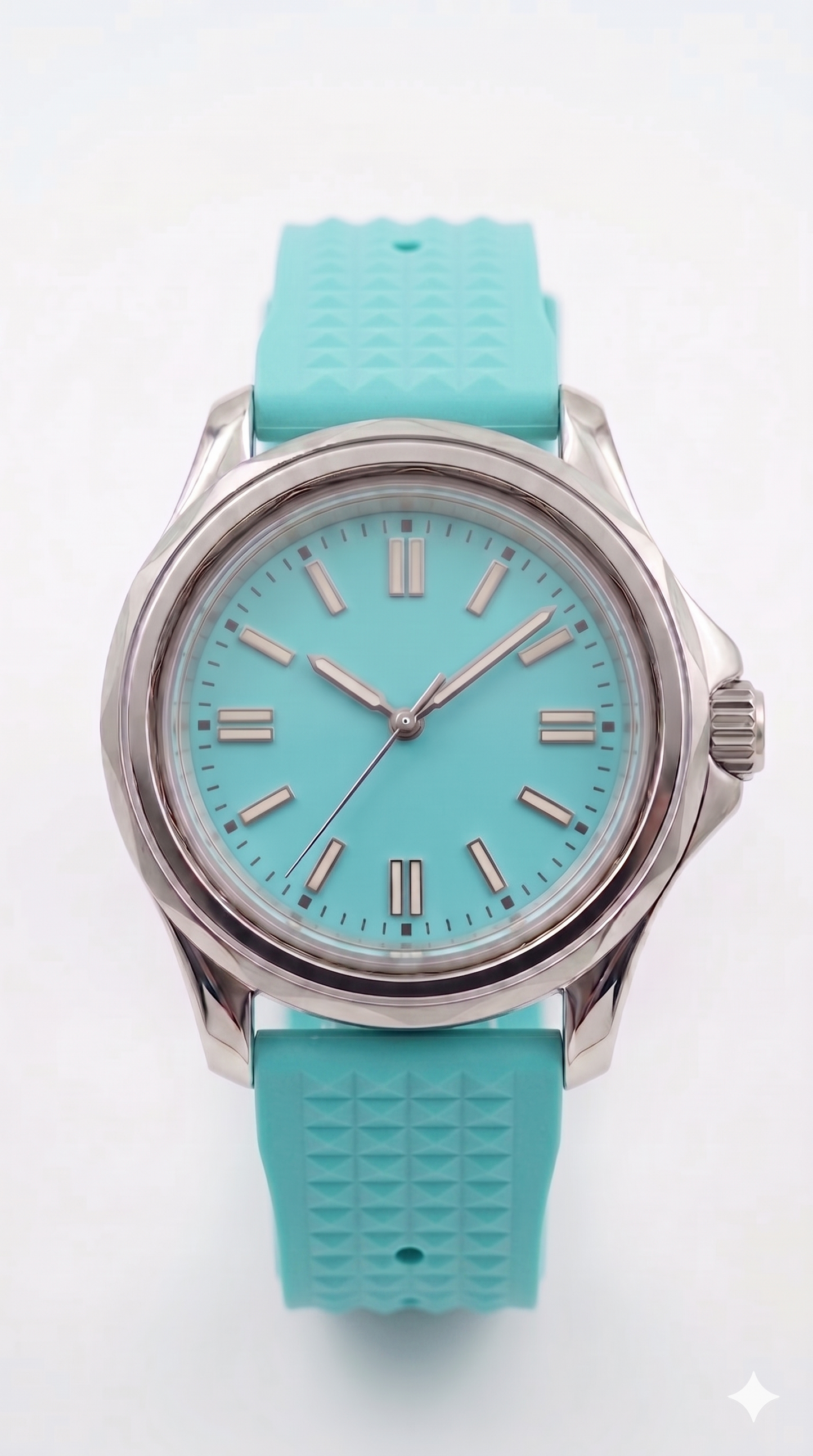Nexor Silver Steel Turquoise Dial