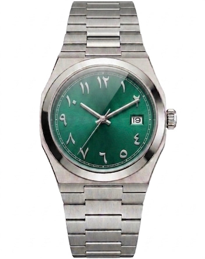 Tolaris Silver Steel Green Dial