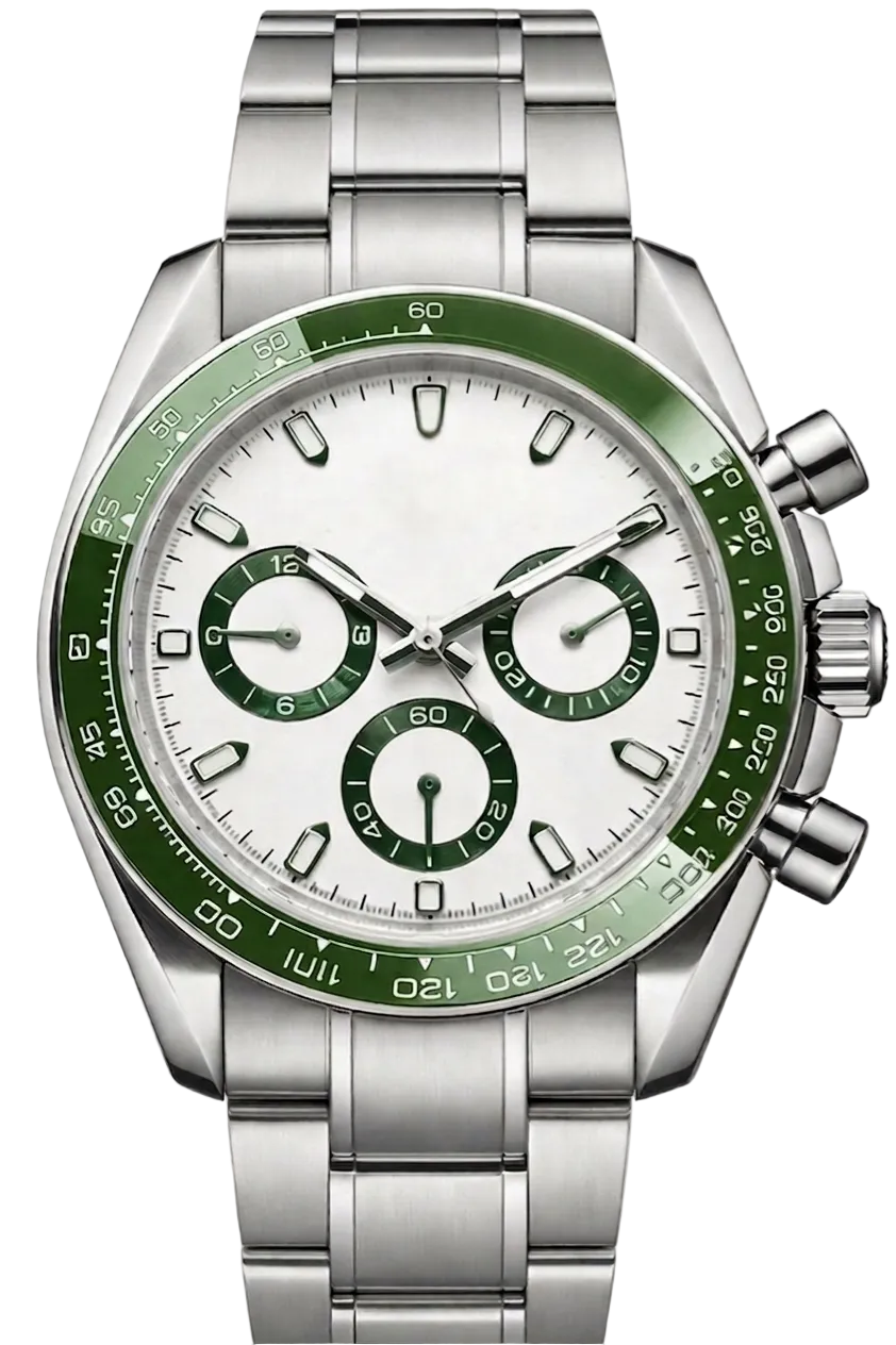 Torvex Silver Steel White Dial