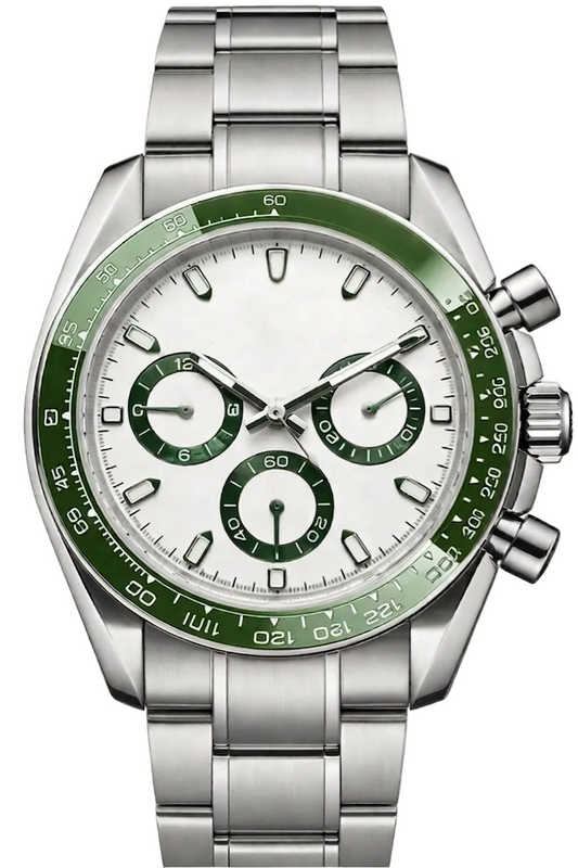 Torvex Silver Steel White Dial
