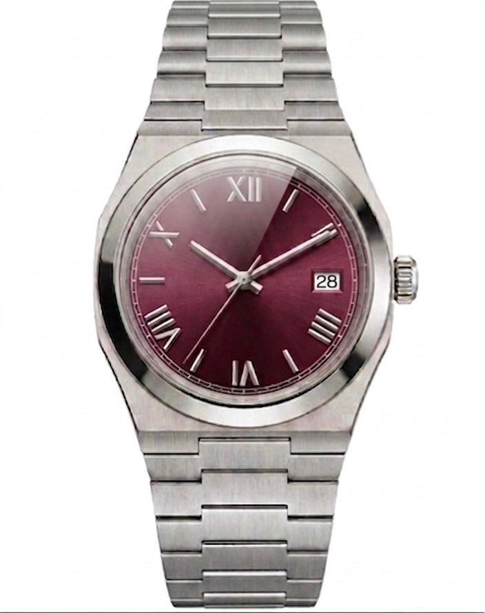 Tolaris Silver Steel Purple Dial