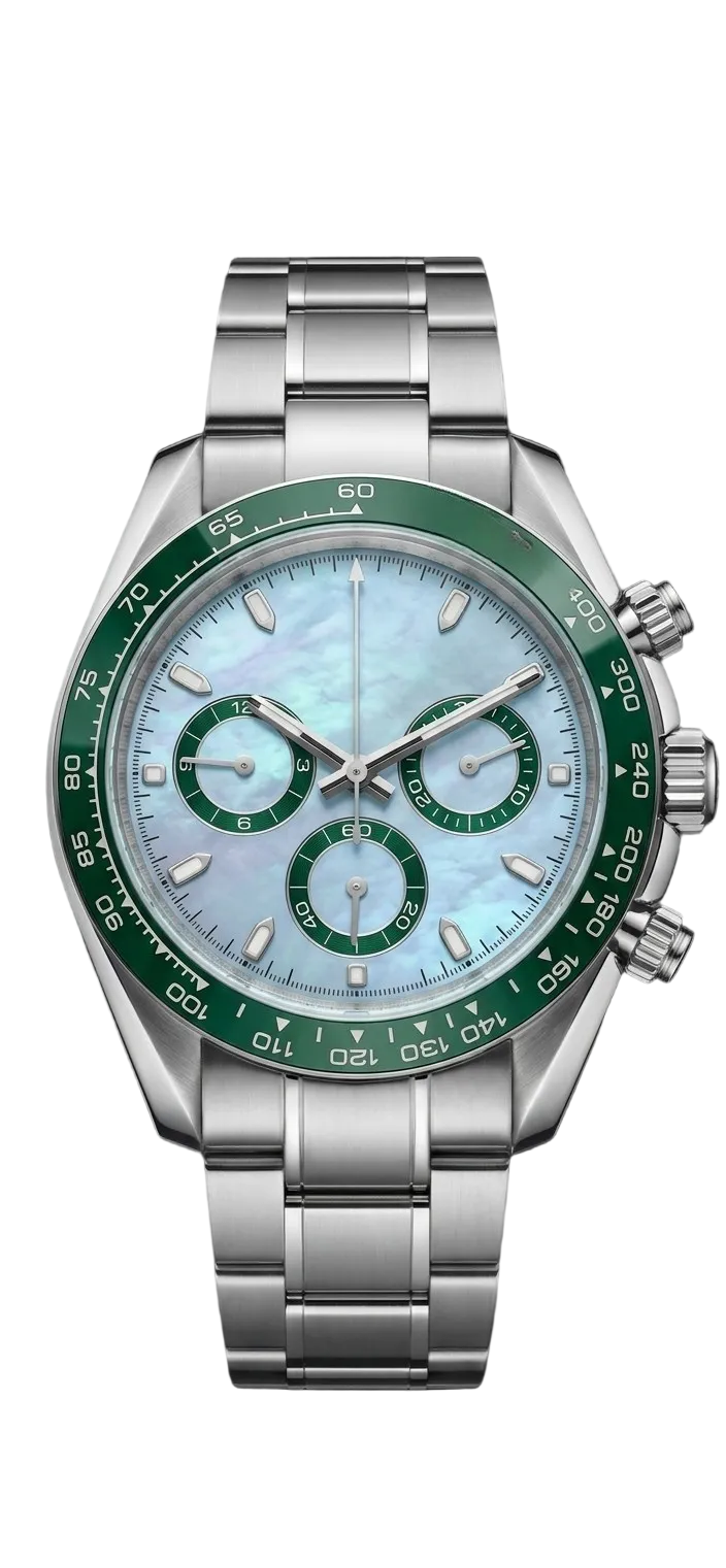 Torvex Silver Steel Sky Blue Dial