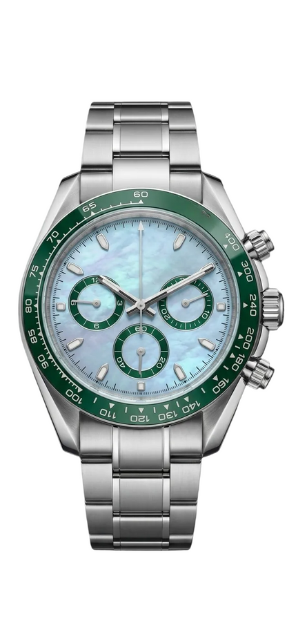 Torvex Silver Steel Sky Blue Dial