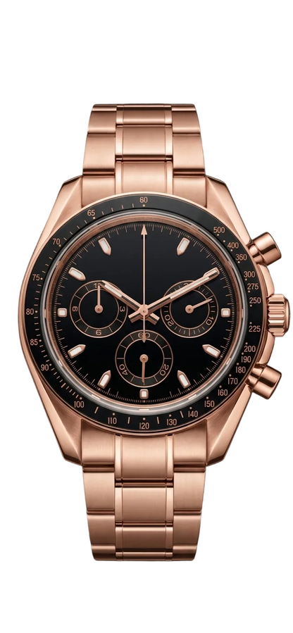 Torvex Rose Steel Black Dial