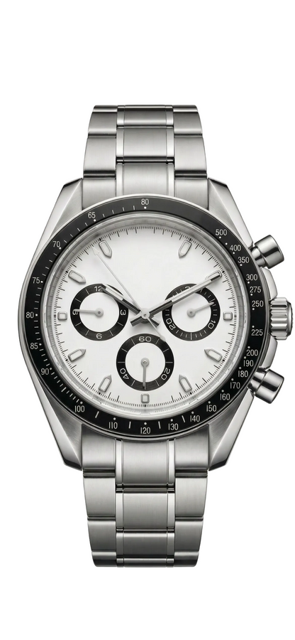 Torvex Silver Steel White Dial
