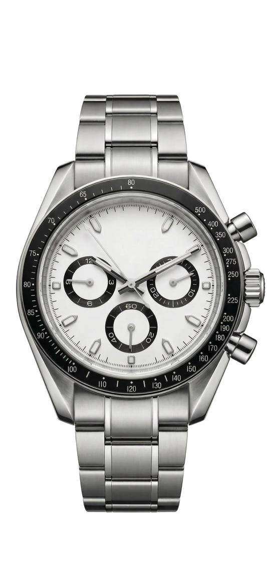 Torvex Silver Steel White Dial