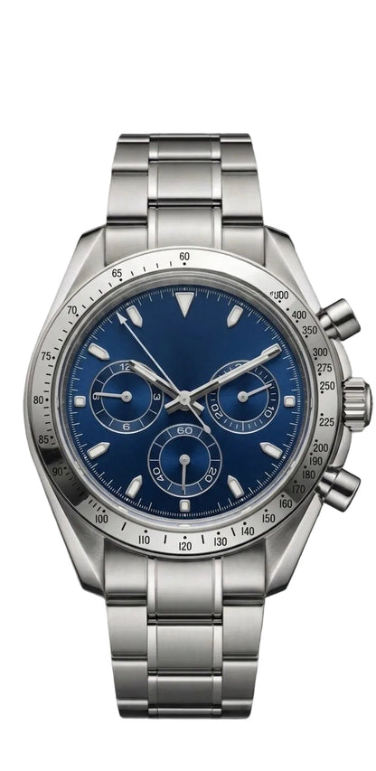 Torvex Silver Steel Blue Dial