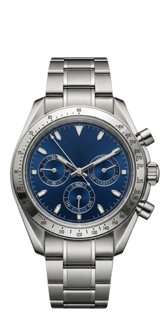 Torvex Silver Steel Blue Dial