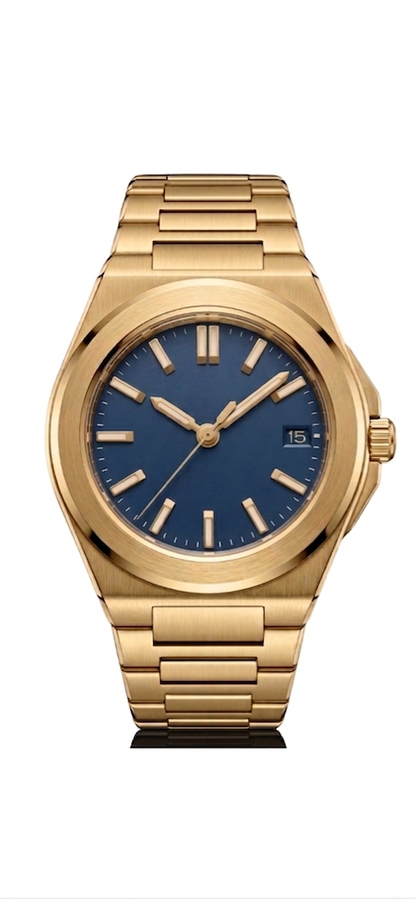 Valtor Gold Steel Blue Dial