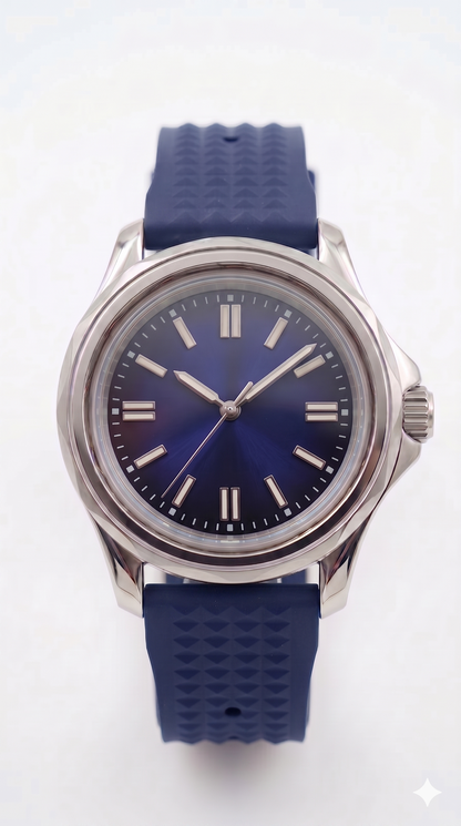 Nexor Silver Steel Blue Dial