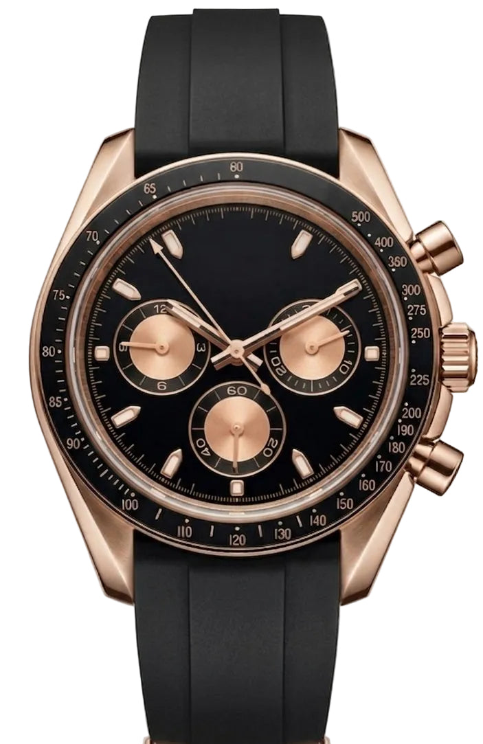 Torvex Rose Steel Black Dial