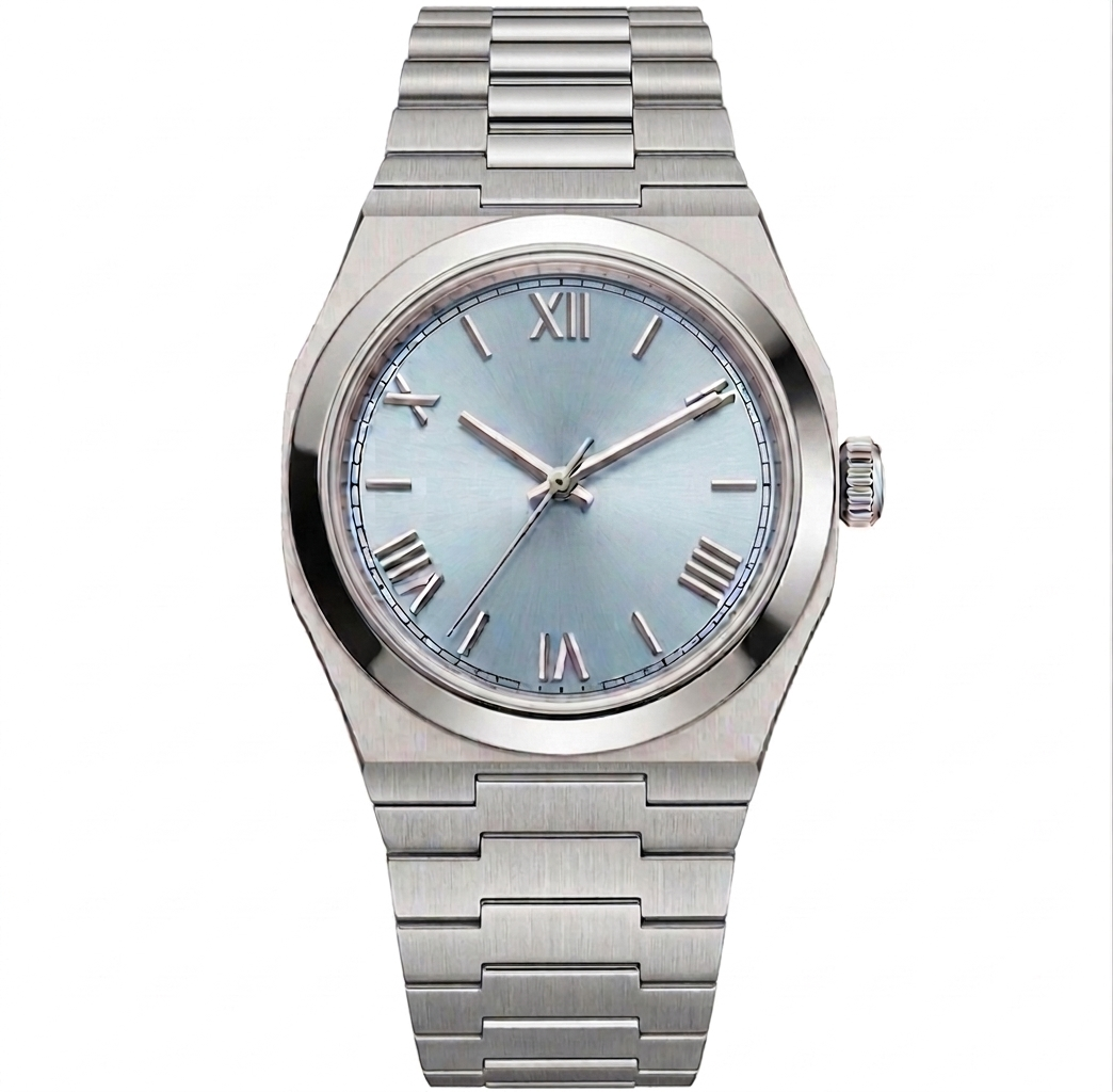 Oris Silver Steel Blue Dial