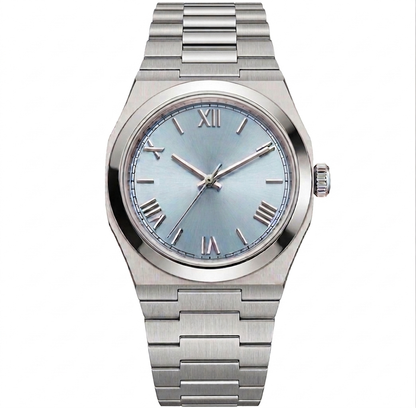 Oris Silver Steel Blue Dial