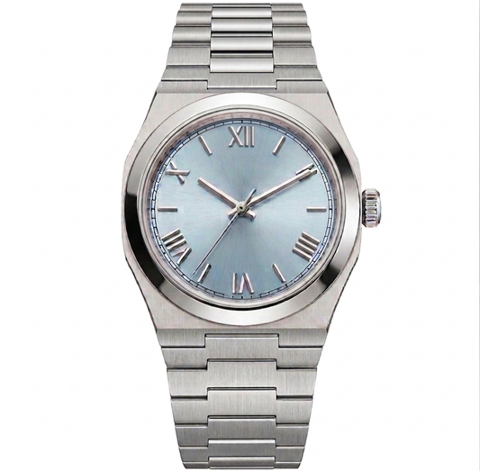 Oris Silver Steel Blue Dial