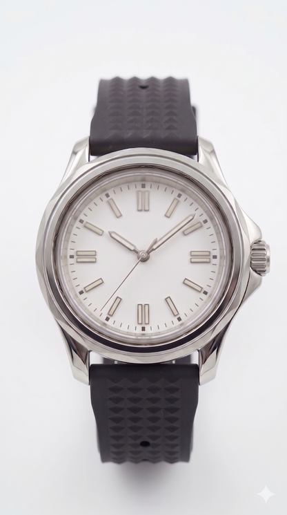 Nexor Silver Steel White Dial