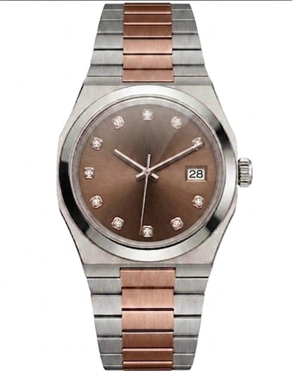 Tolaris Two Tone Steel Brown Dial