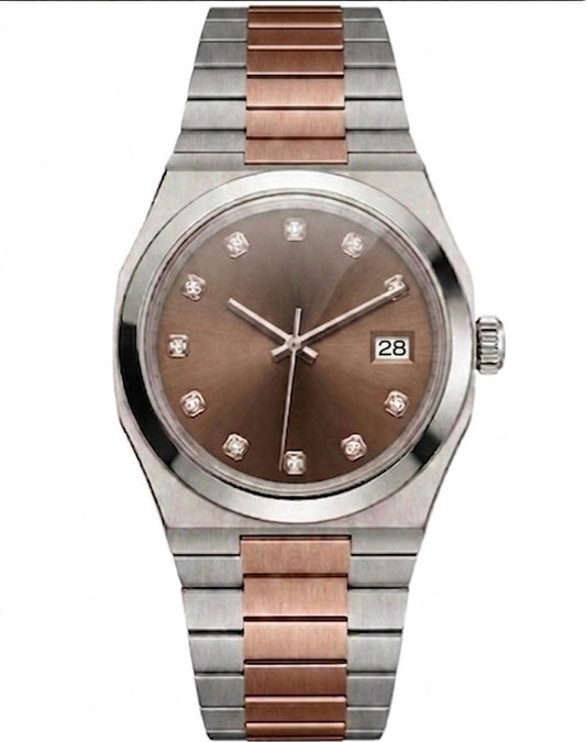 Tolaris Two Tone Steel Brown Dial