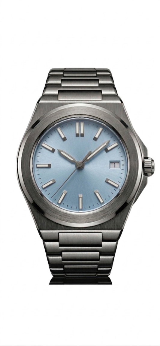 Valtor Silver Steel Ice Blue Dial