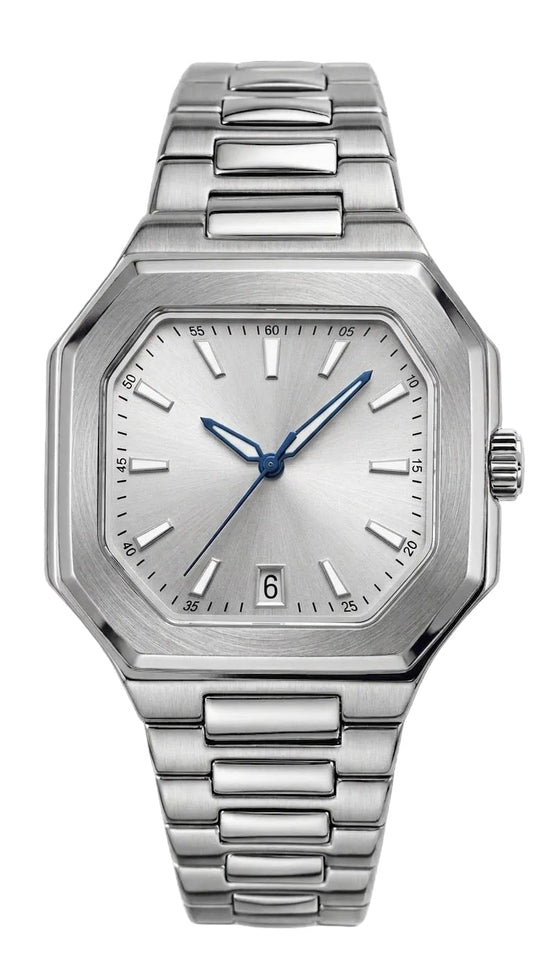 Montier Silver Steel Silver Dial